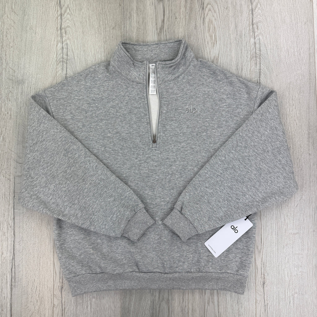 Alo Men’s Grey 1/4 Zip Fleece