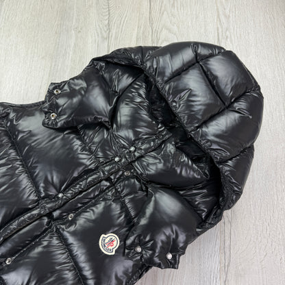 Moncler Women’s Galene Black Hooded Gilet - Size 3