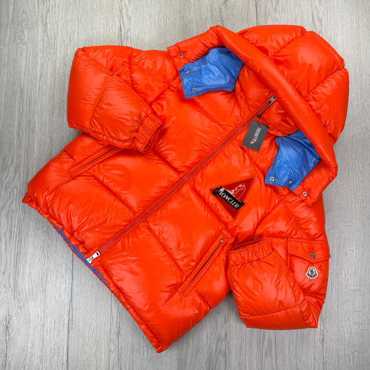 Moncler Men’s Wilson Orange Down Jacket - Size 5
