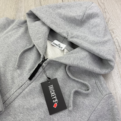 Stone Island Men’s Grey Zip-up Hoodie - XL