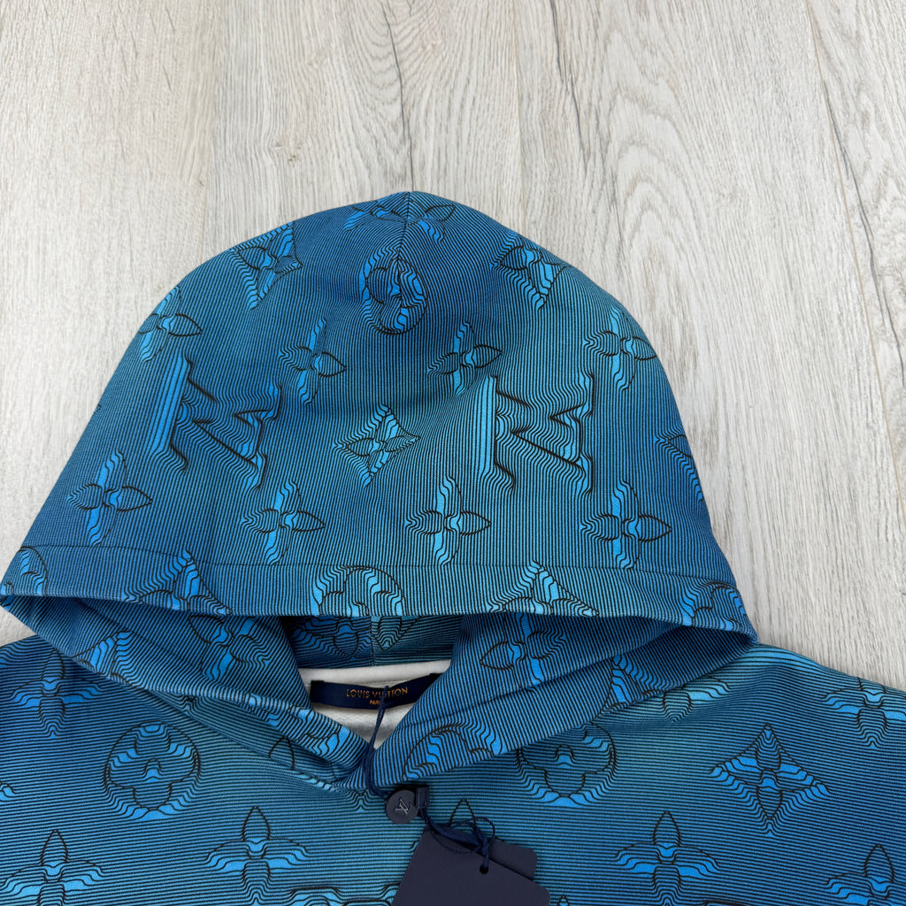 Louis Vuitton Men’s Blue 3D Illusion 2054 Pullover Hoodie
