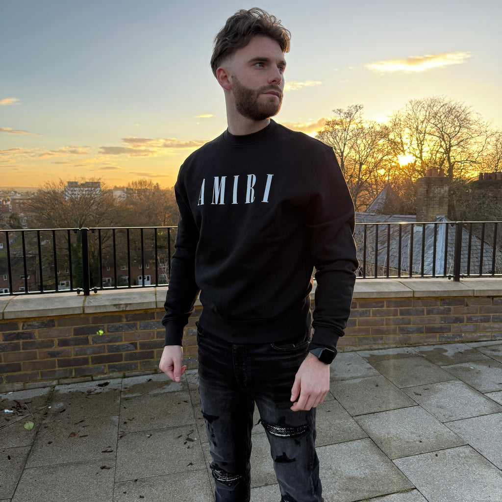 Amiri Men’s Black Crewneck Jumper