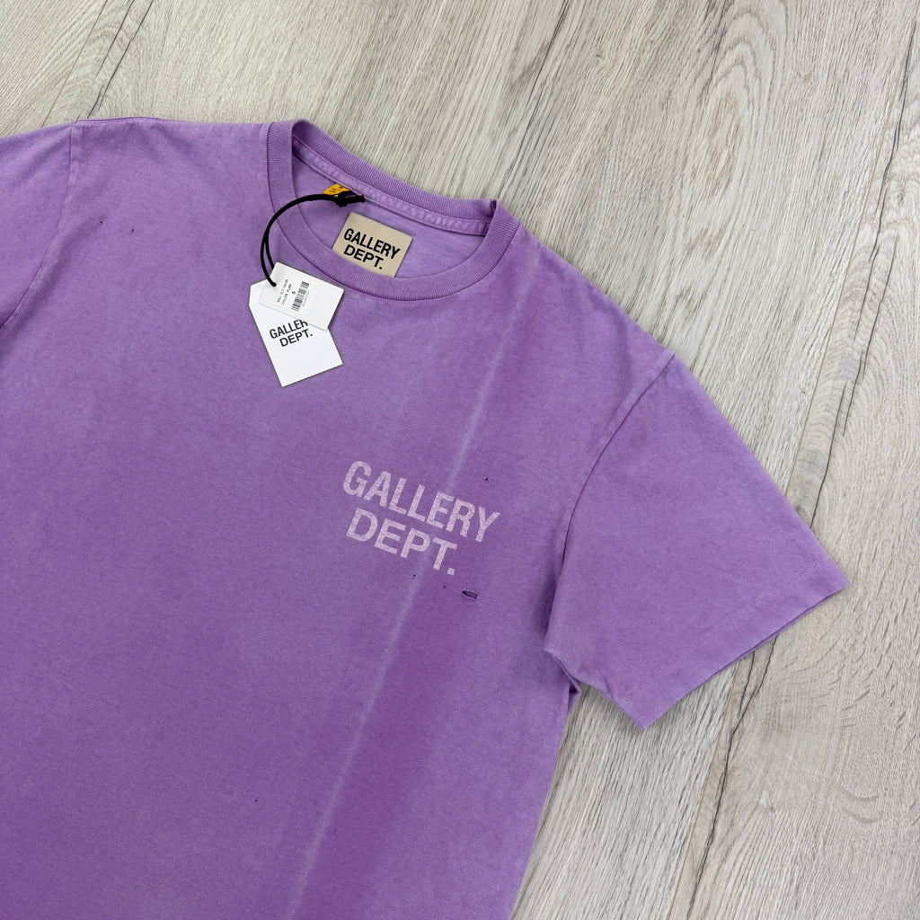 Gallery Dept Men’s Purple Distressed T-shirt