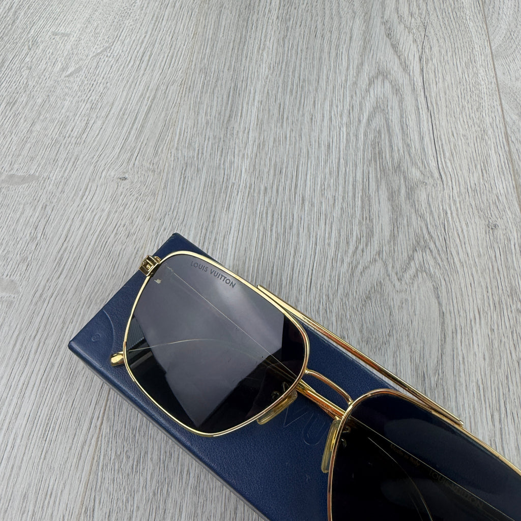Louis Vuitton Men’s Gold Sunglasses