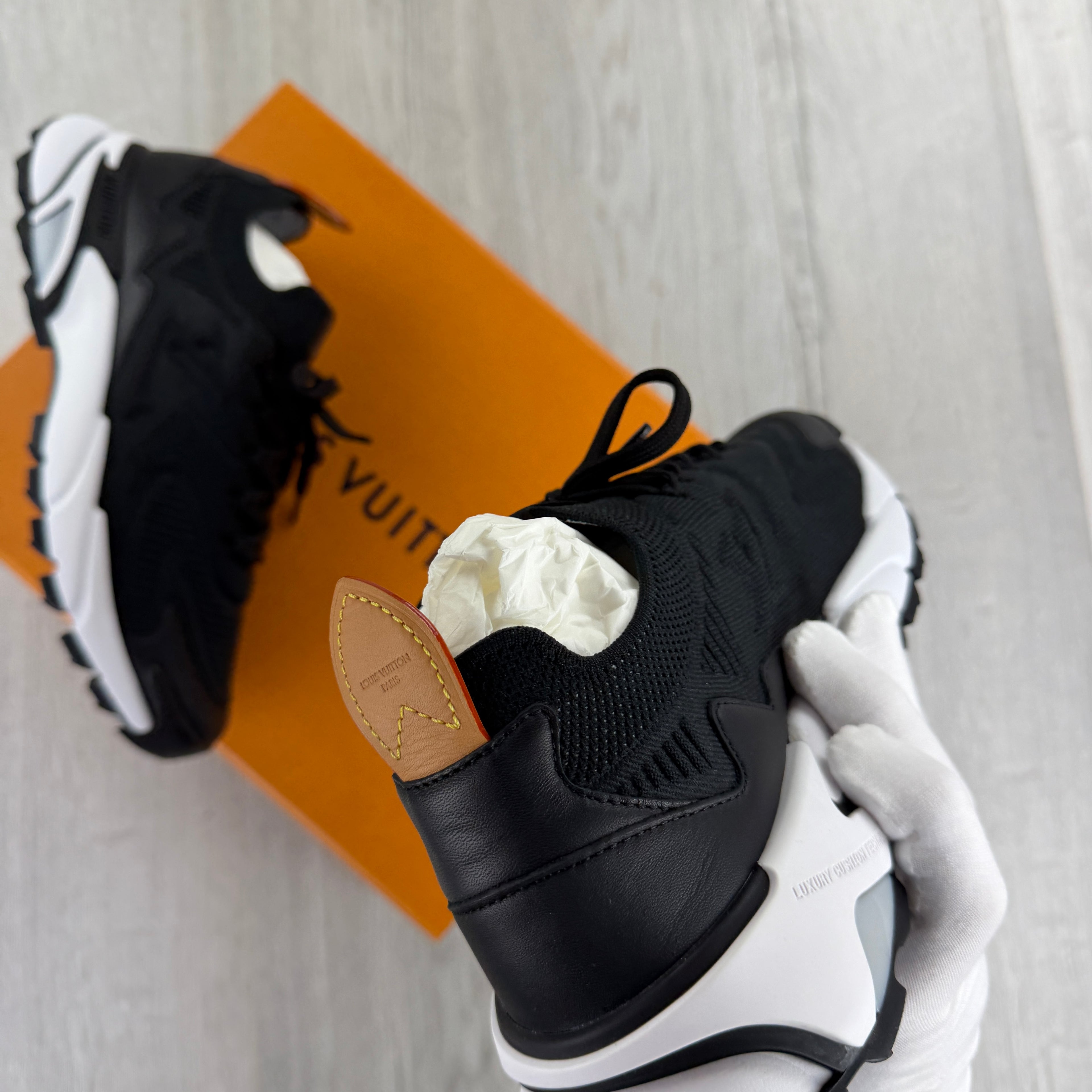 Louis Vuitton Men’s Black & White Tactic Trainers