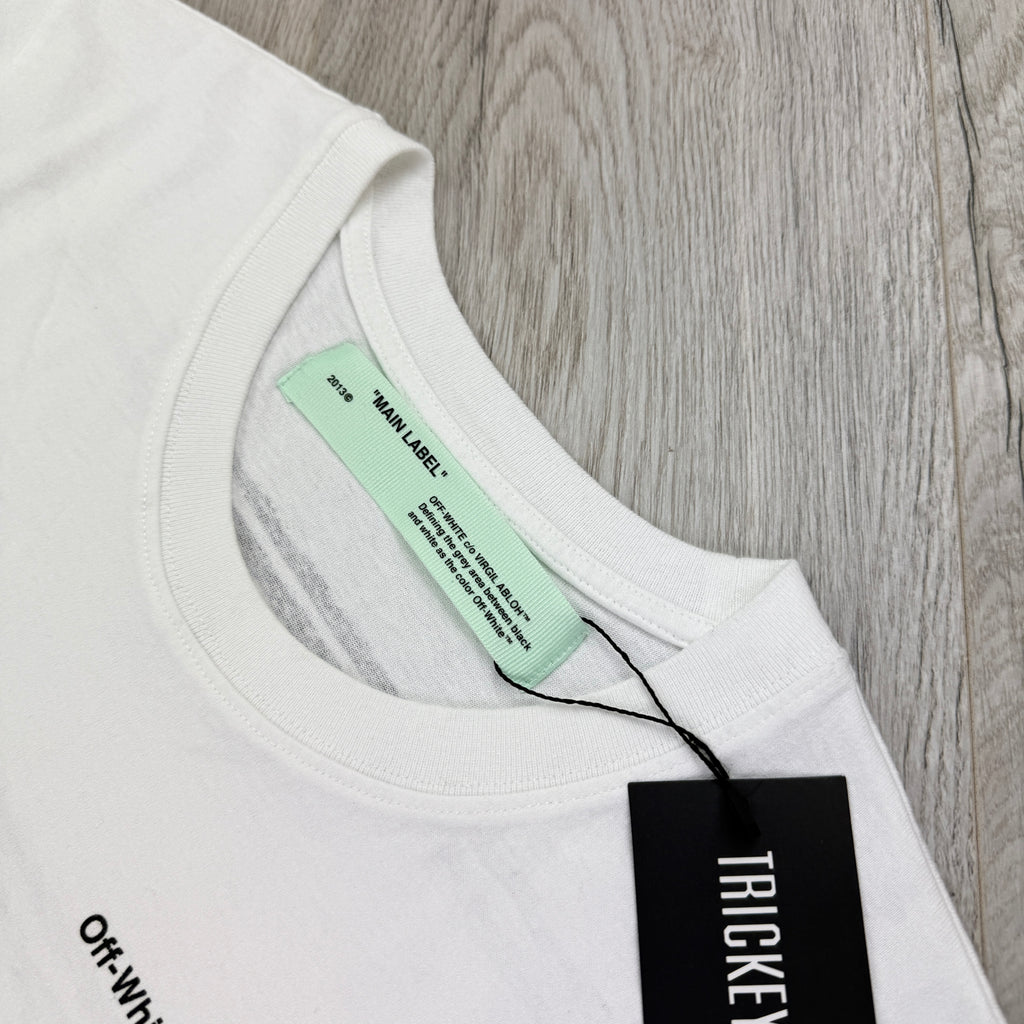 Off White Men’s ‘Mykonos’ White T-shirt - Medium