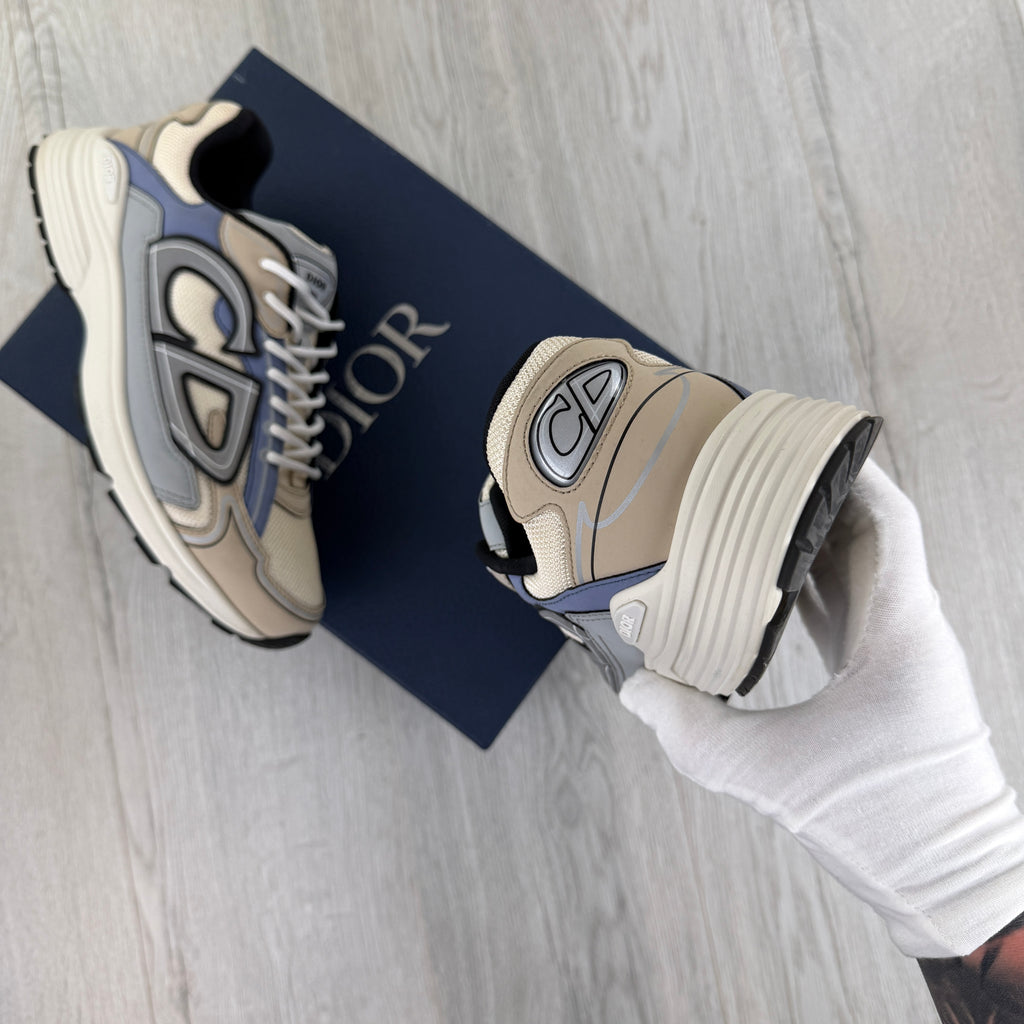 Dior B30 Men’s Beige & Blue Trainers - 44 (Uk 10)