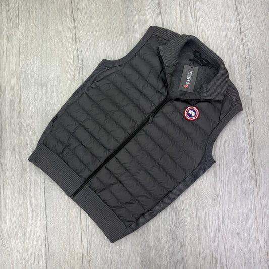 Canada Goose Men’s Dark Grey Padded / Knitted Gilet - Medium