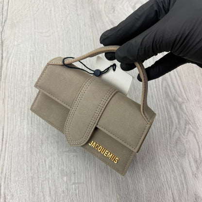 Jacquemus Women’s Beige Suede Mini Bambino Bag