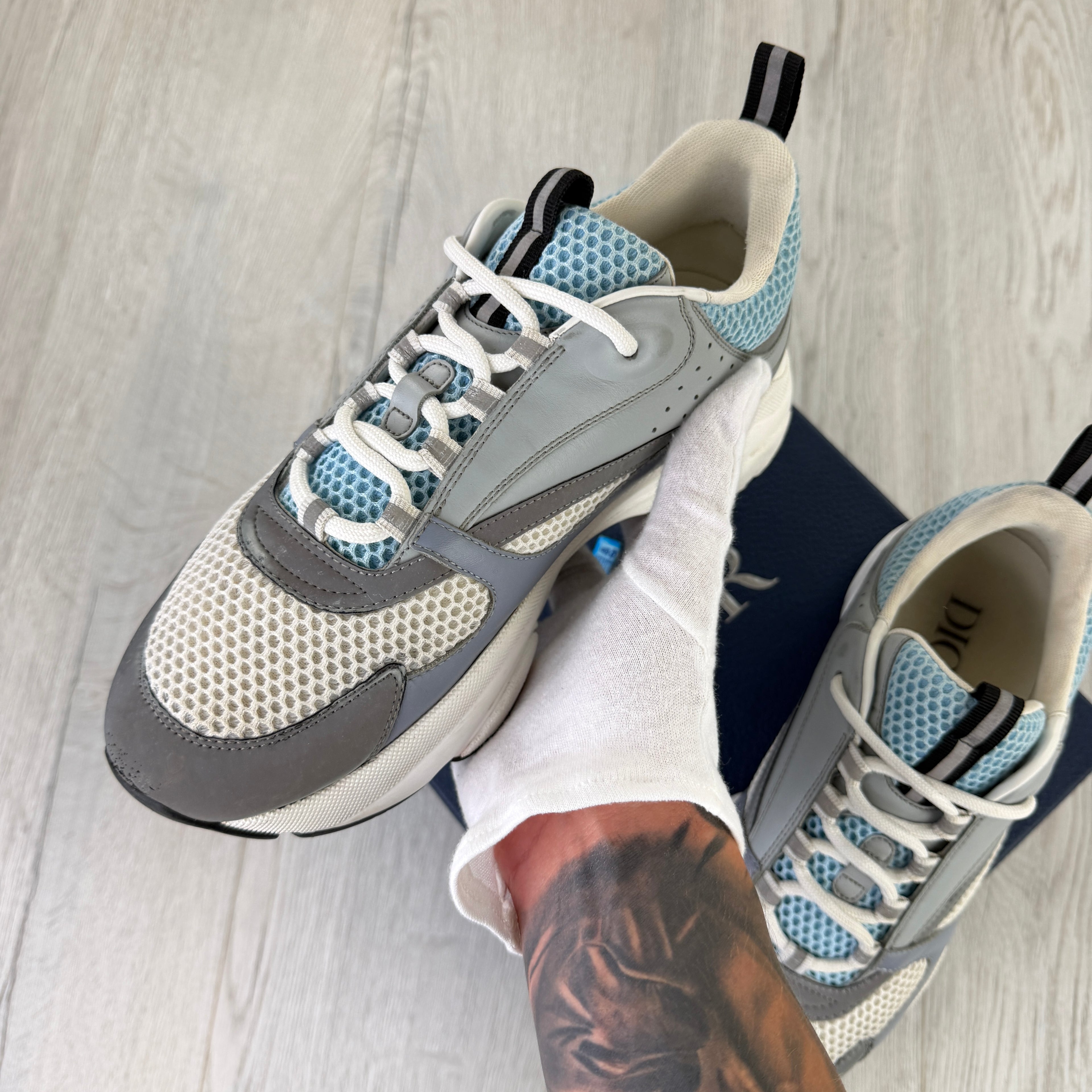 Dior B22 Men’s Baby Blue Runners - 42 (Fit Uk 7.5)