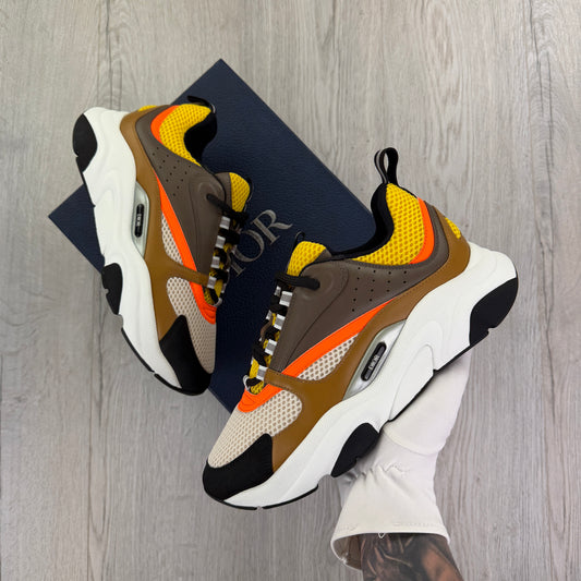 Dior B22 Men’s Olive & Orange Runners - 42 (Uk 7.5)