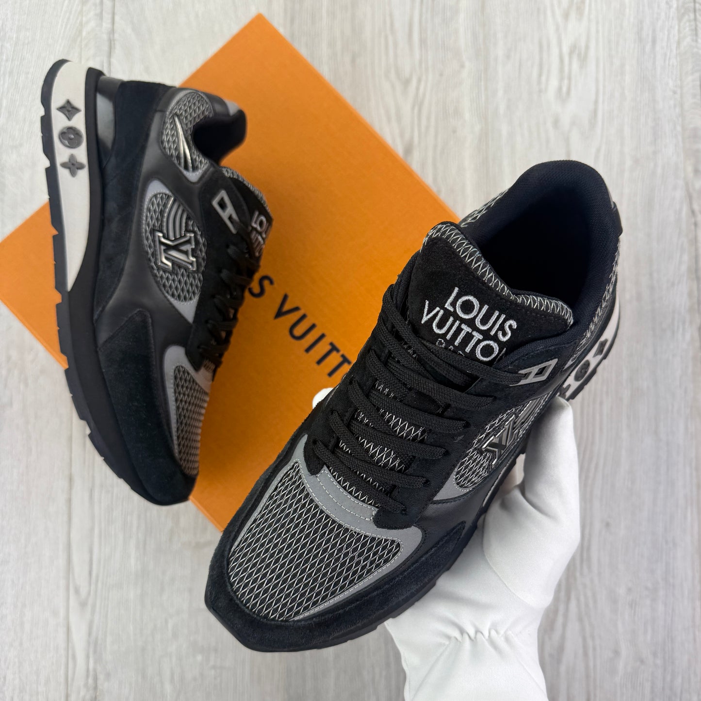 Louis Vuitton Men’s Black Run Away Trainers - Uk 6 (Fit Uk 7)