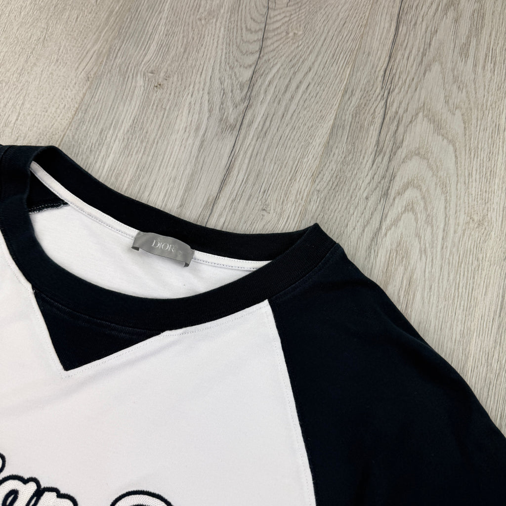 Christian Dior Men’s White & Navy ‘Atelier Paris’ T-shirt - Large Oversized