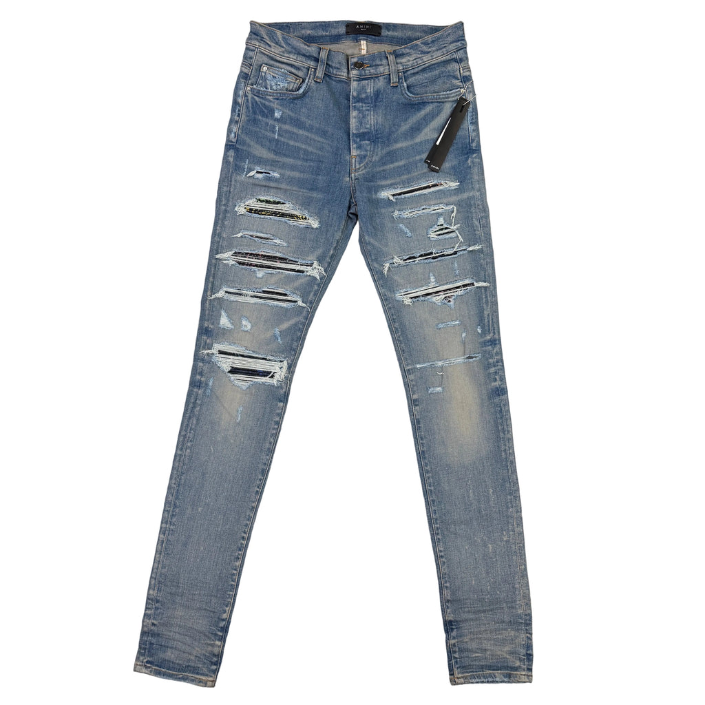 Amiri MX1 Men’s Blue Distressed Jeans