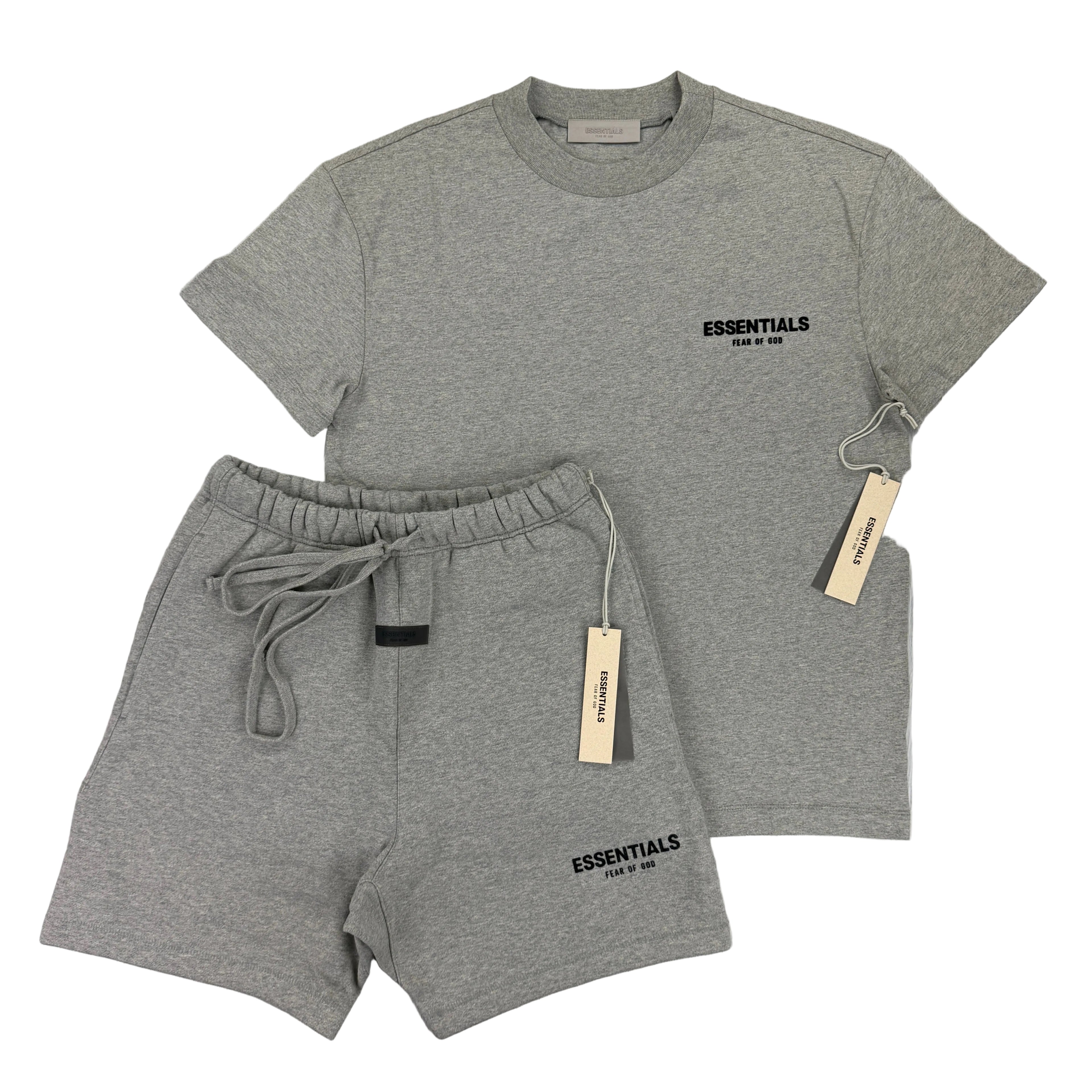 Essentials Men’s Dark Oat T-shirt & Short Set