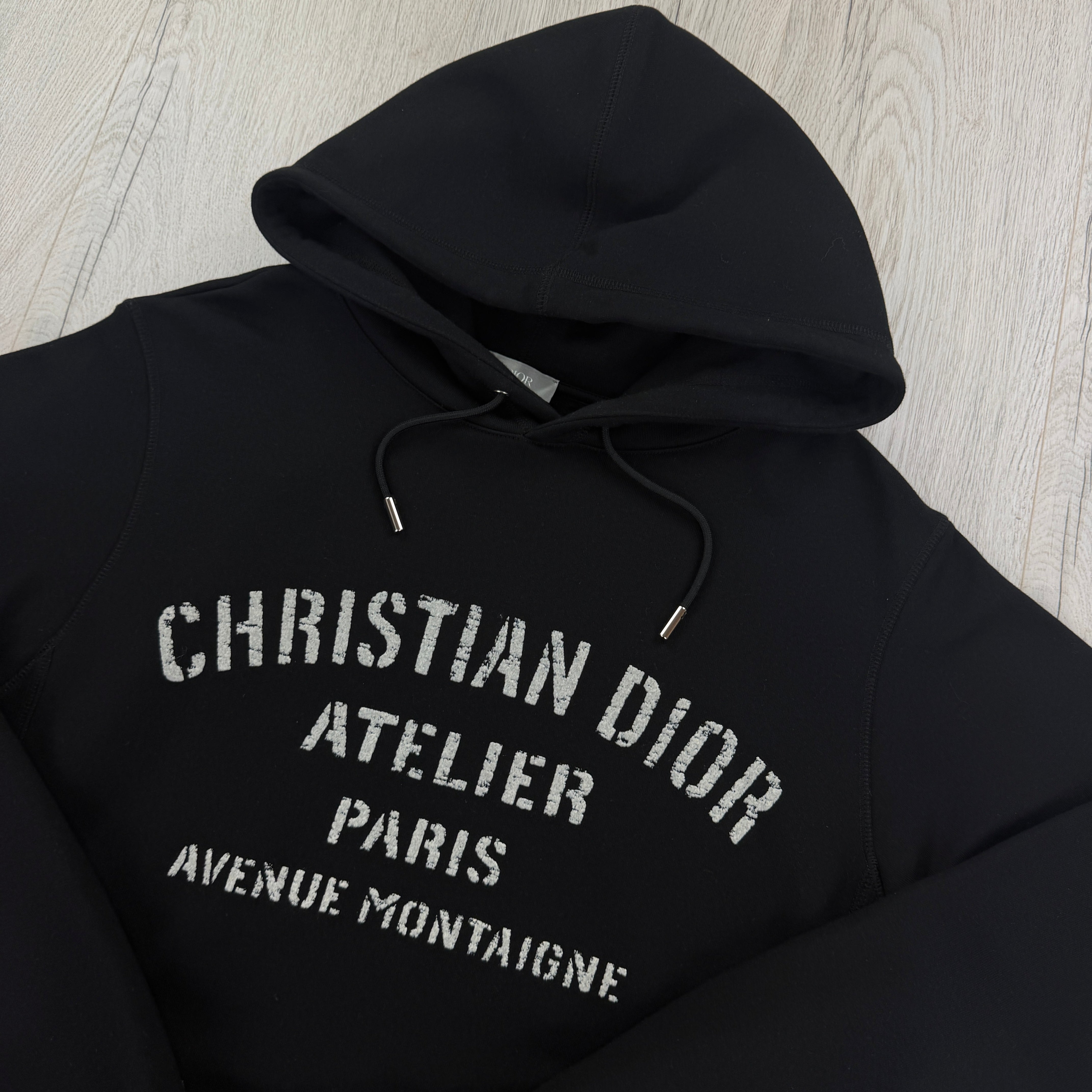 Christian Dior Men's Black Pullover Hoodie - Medium – Trickey.store