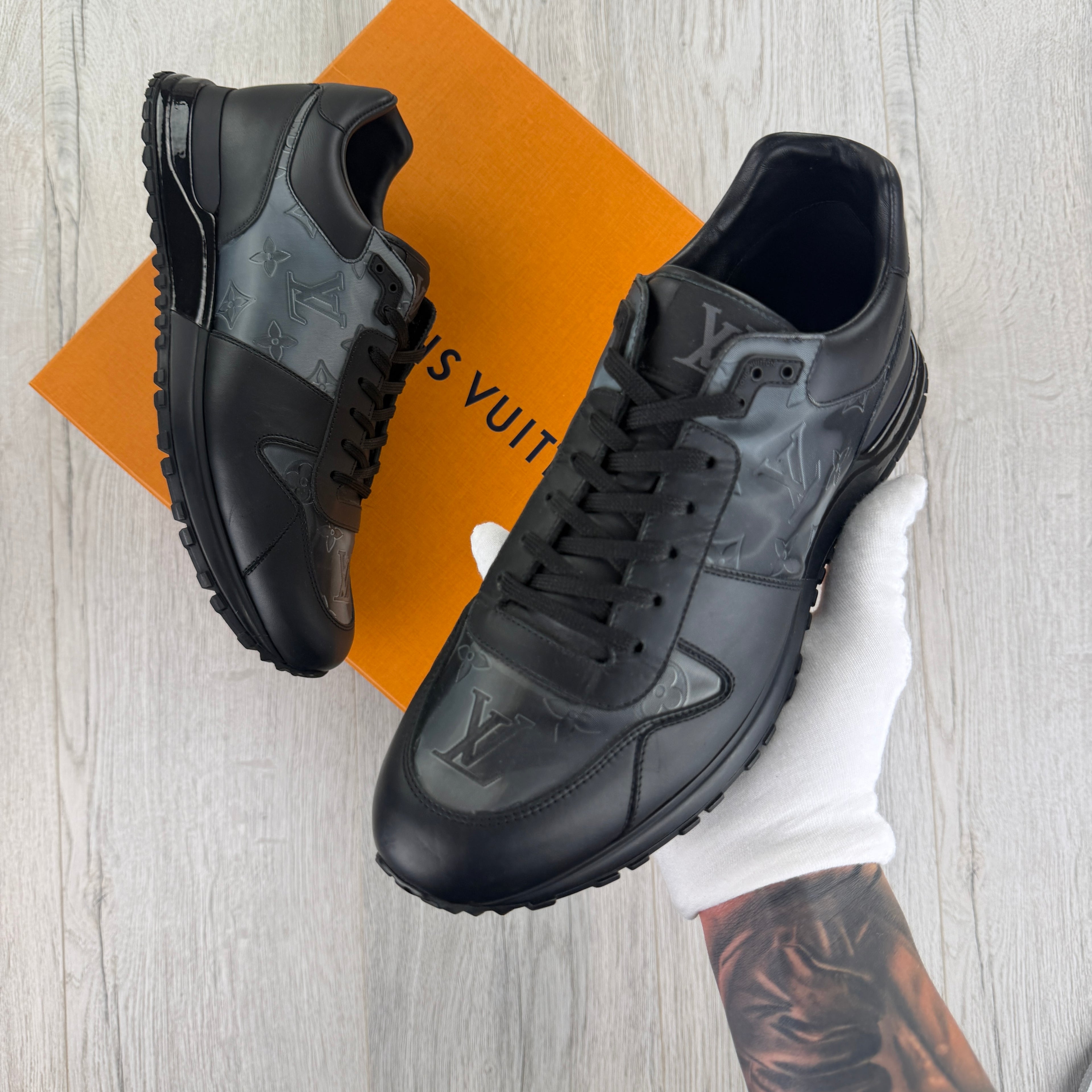 Louis Vuitton Men’s Black Run Away Trainers - Uk 7.5 (Fit 8)