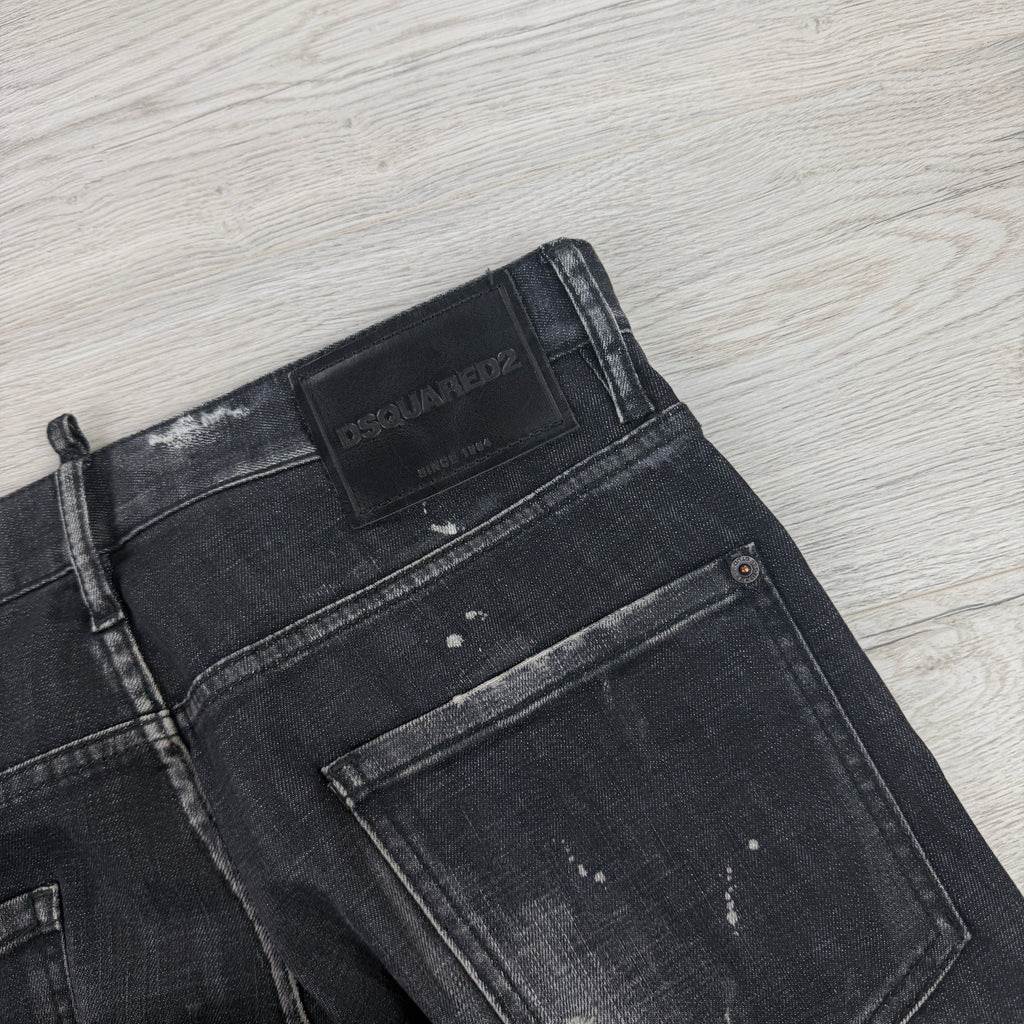 Dsquared2 Men’s Black Distressed Jeans - 48 (Uk 32)