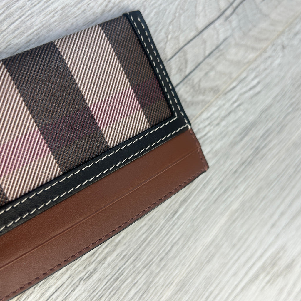 Burberry Check and Two-tone Leather Card Case