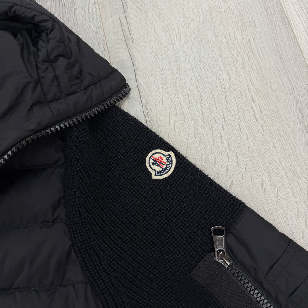 Moncler Men’s Black Maglia Tricot Cardigan - Medium Slim