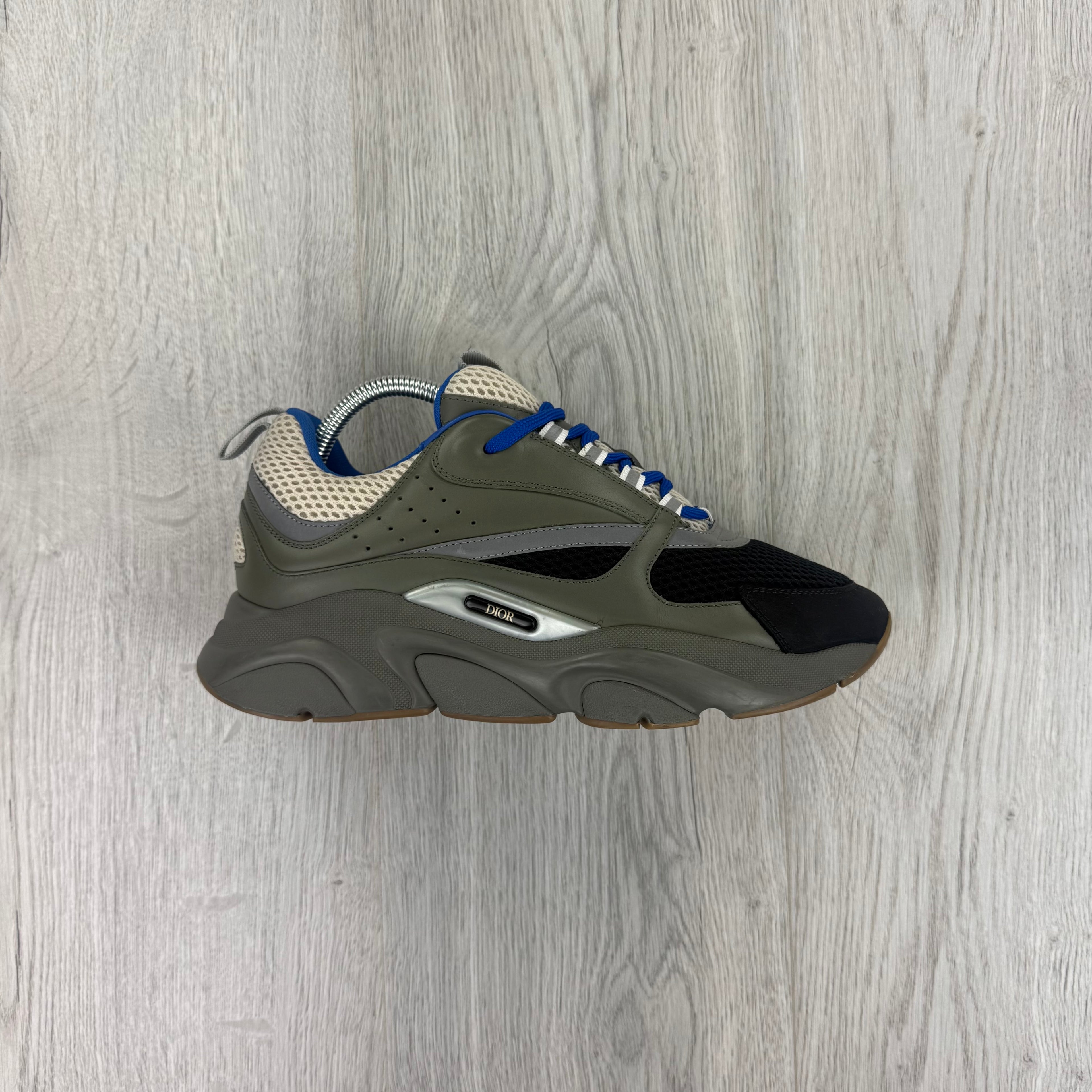 Dior B22 Men’s Khaki & Blue Trainers - 41 (Fit Uk 7)