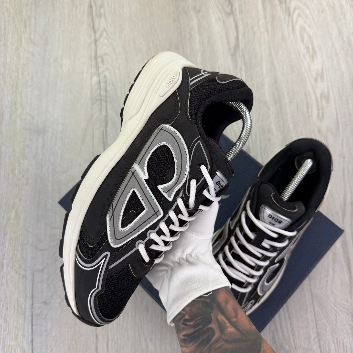 Dior B30 Men’s Black & White Trainers - 42.5 (Fit Uk 8.5)