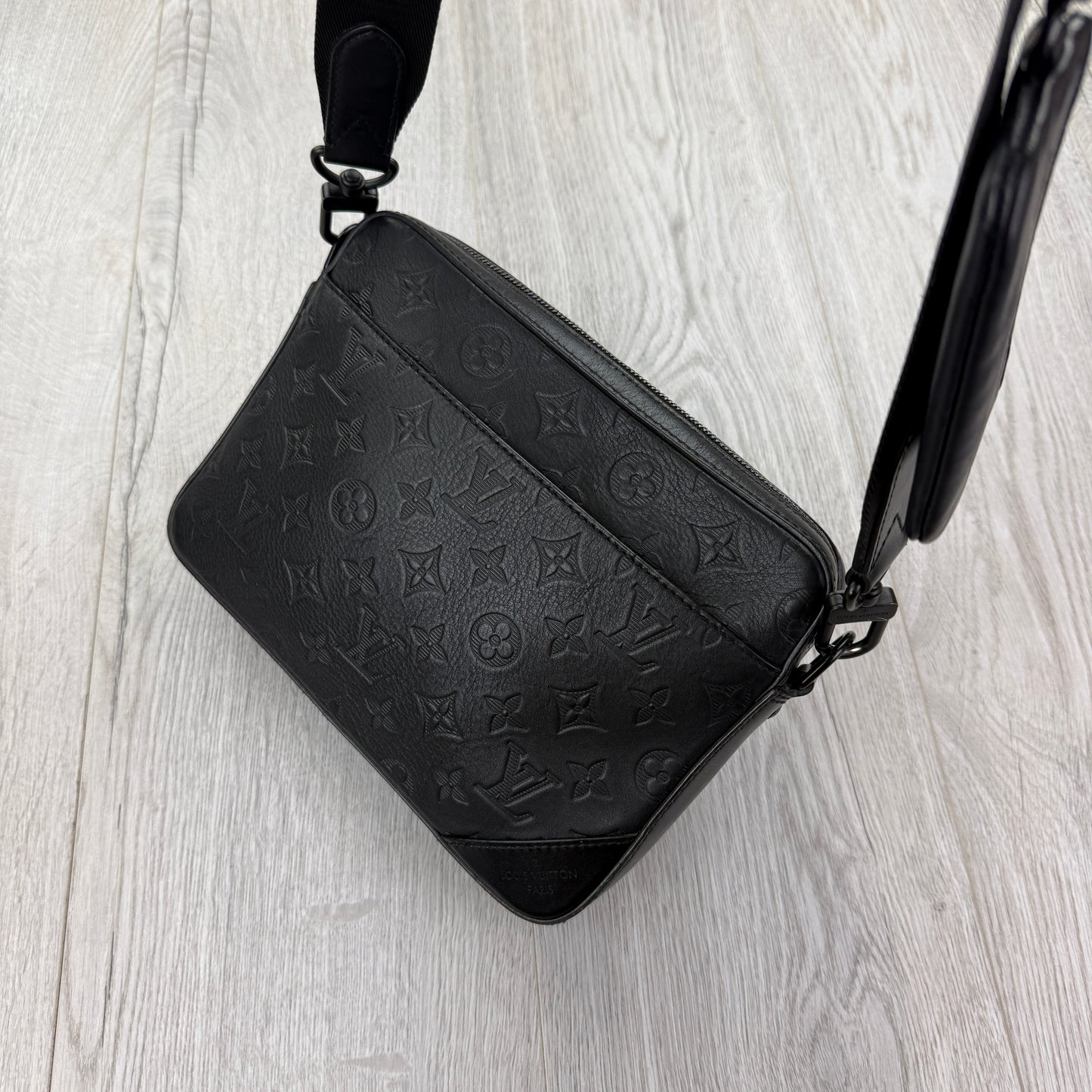 Louis Vuitton Men’s Shadow Black Monogram Duo Messenger Bag