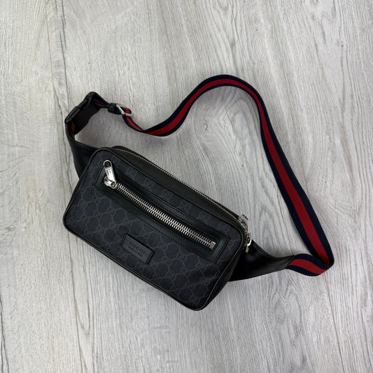 Gucci Men’s GG Black Belt Bag