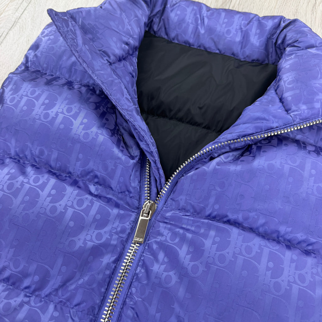 Dior Men’s Oblique Purple Zip-up Down Bodywarmer - 50 (M/L)