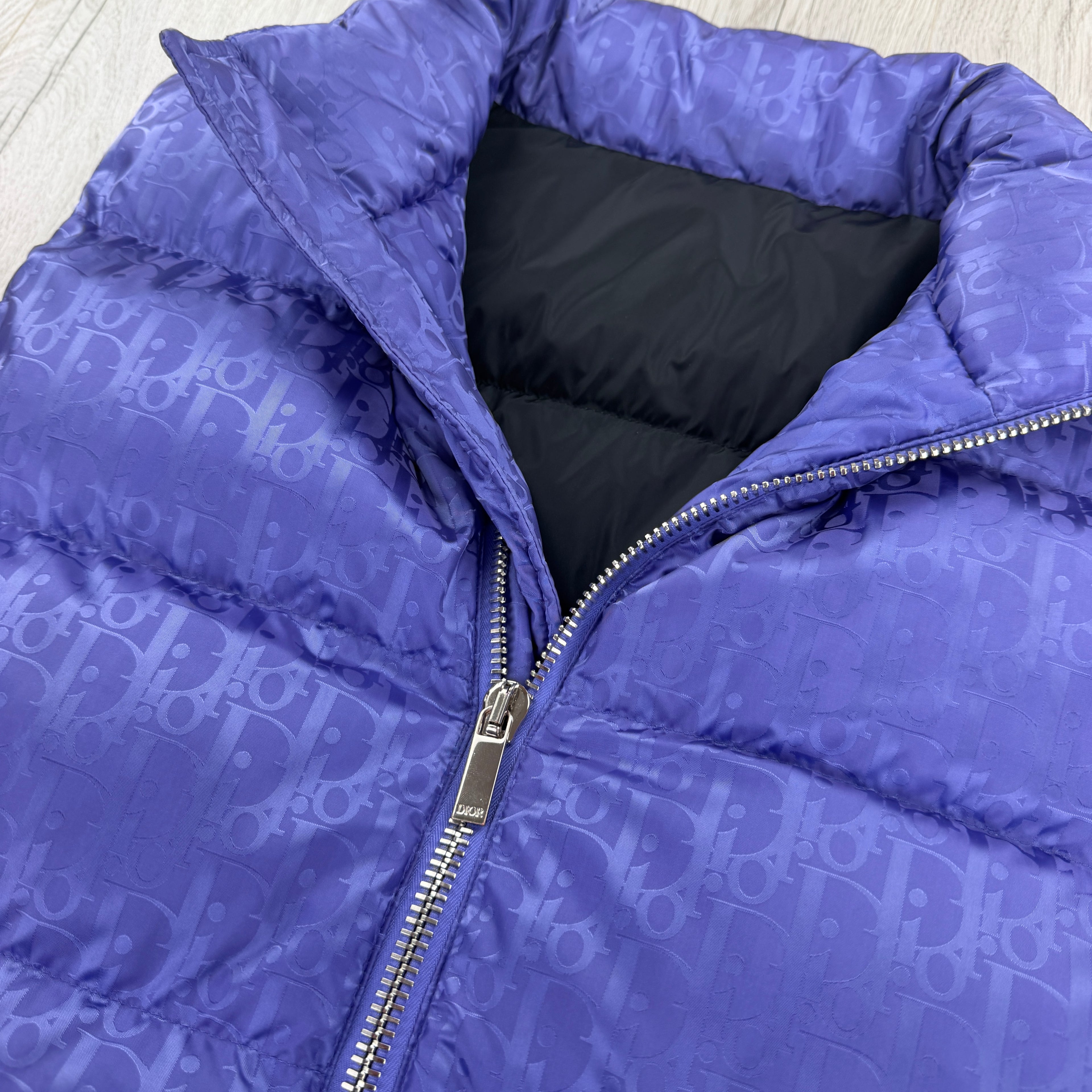 Dior Men’s Oblique Purple Zip-up Down Bodywarmer - 50 (M/L)