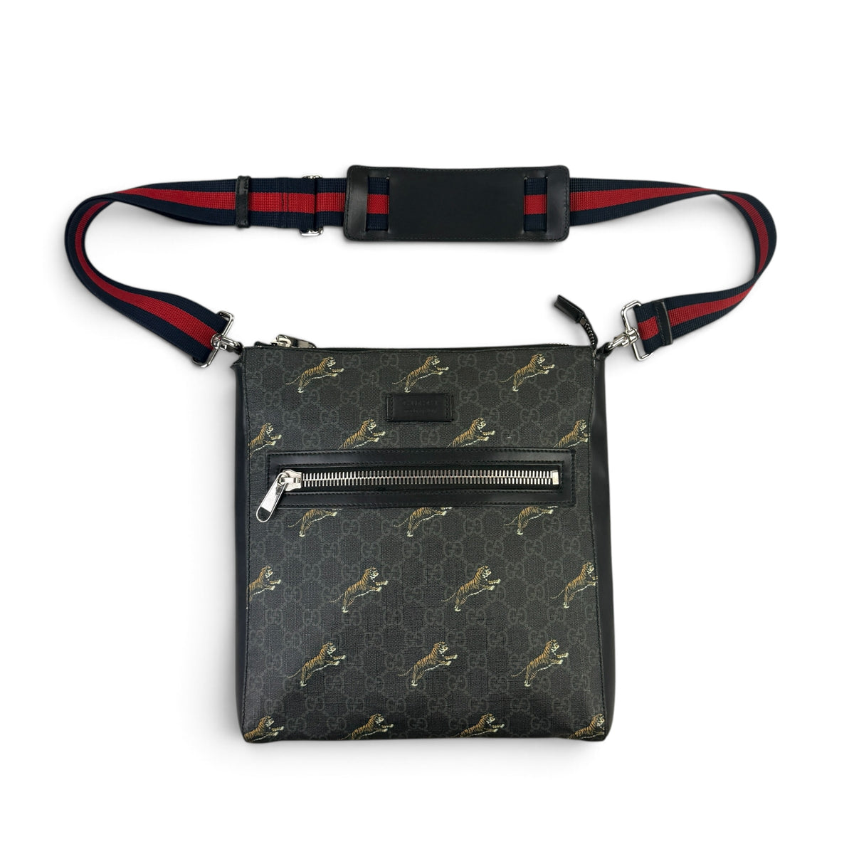 Gucci Men’s Large GG Supreme Tigers Messenger Bag