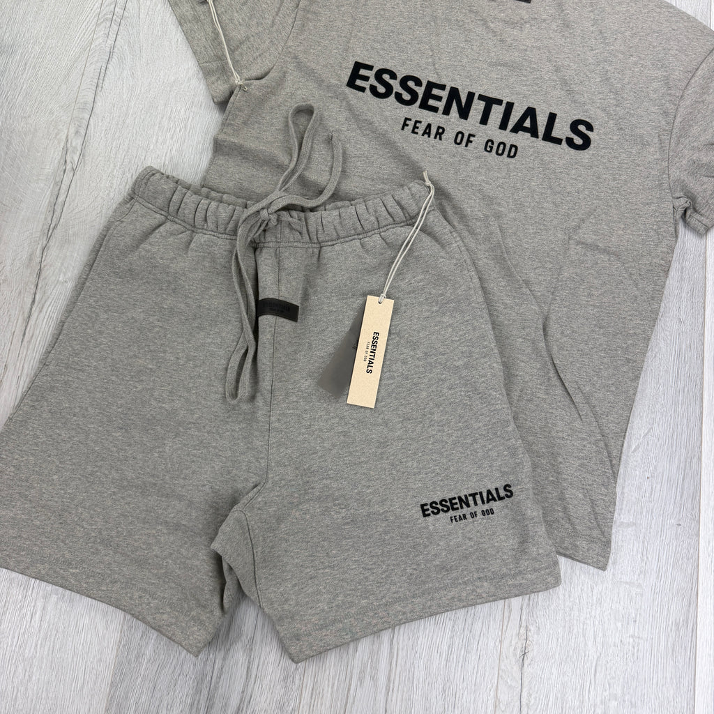 Essentials Men’s Dark Oat T-shirt & Short Set