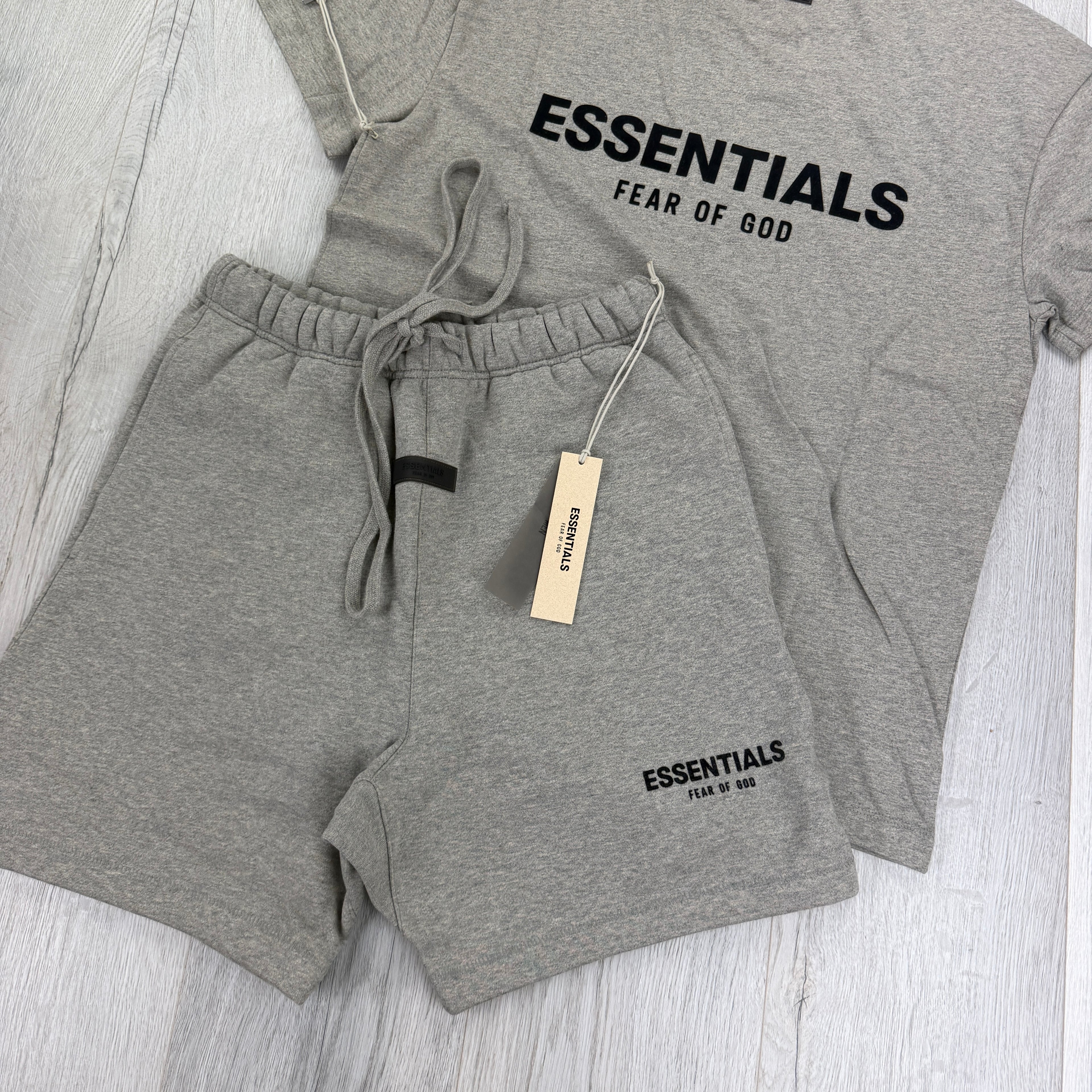 Essentials Men’s Dark Oat T-shirt & Short Set