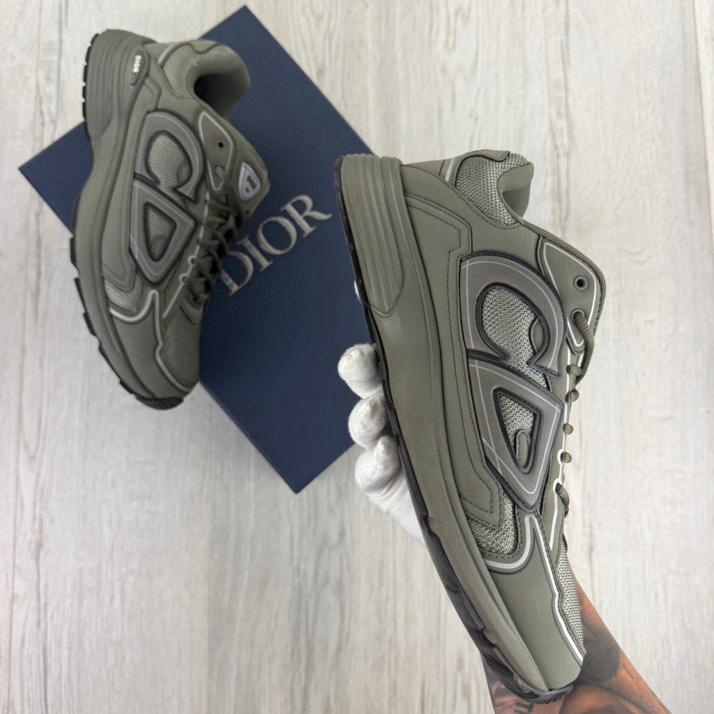 Dior B30 Men’s Khaki CD Mesh Trainers - 45 (Fit Uk 11)