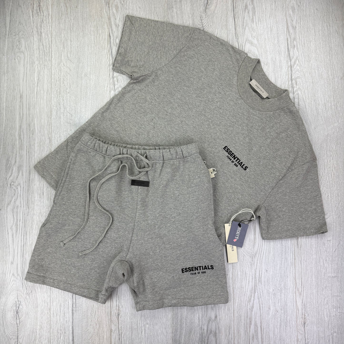 Essentials Men’s Dark Oat T shirt and Short Set