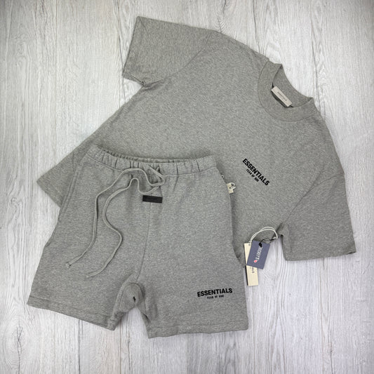 Essentials Men’s Dark Oat T shirt and Short Set