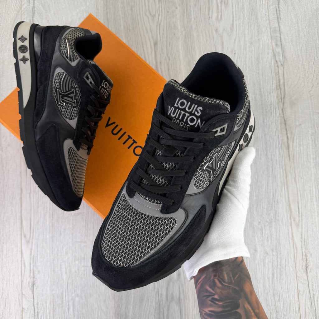Louis Vuitton Men’s Black Run Away Trainers - Uk 10 (Fit Uk 10.5)