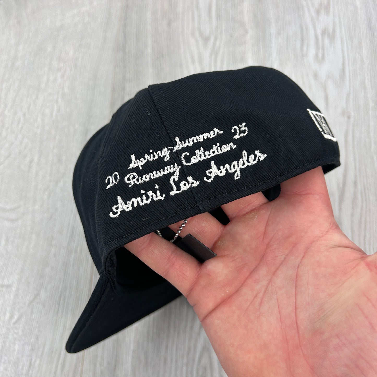 Amiri Men’s 22 Fitted Flat Black Cap