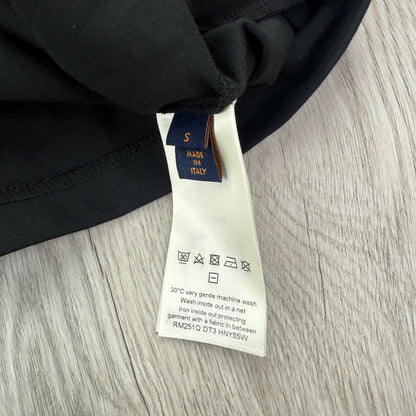 Louis Vuitton Men’s Black Embossed Logo T-shirt - Small