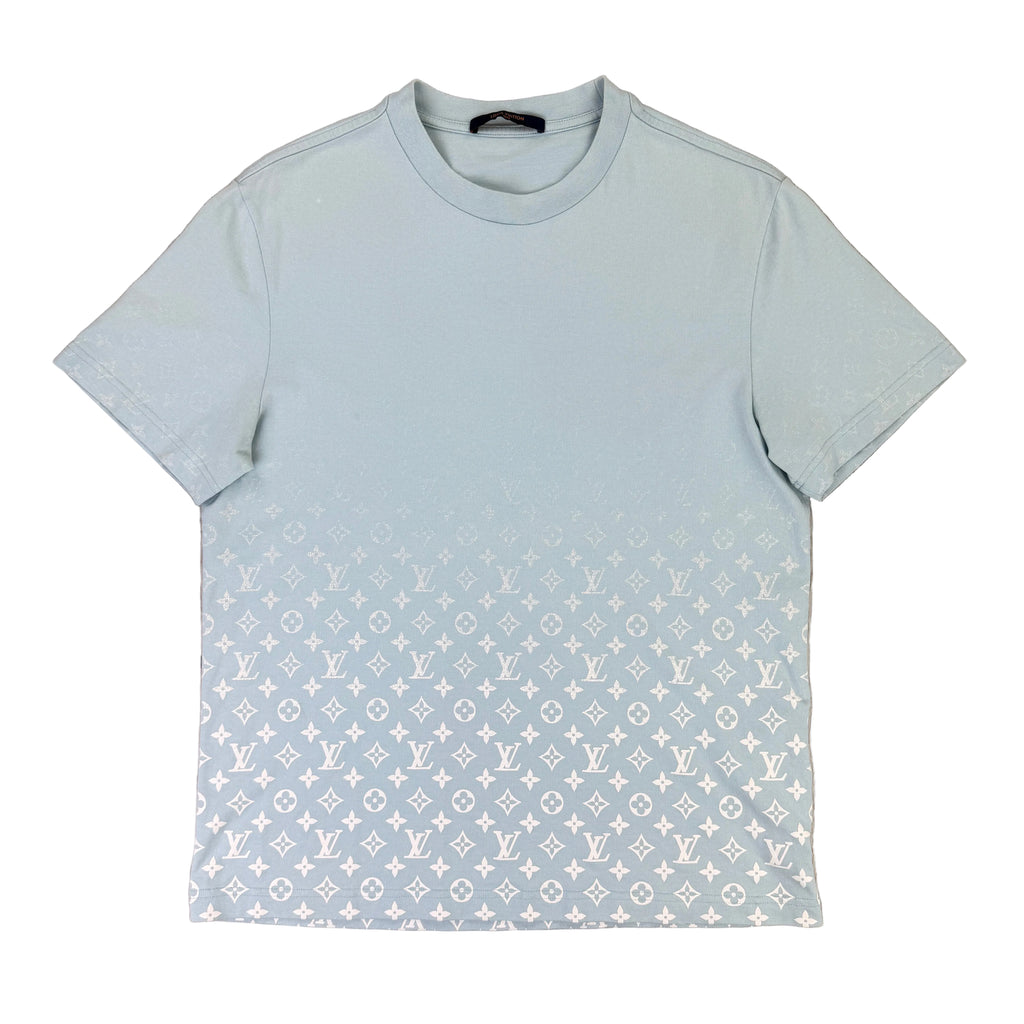 Louis Vuitton Men’s Baby Blue Gradient T-shirt - Large