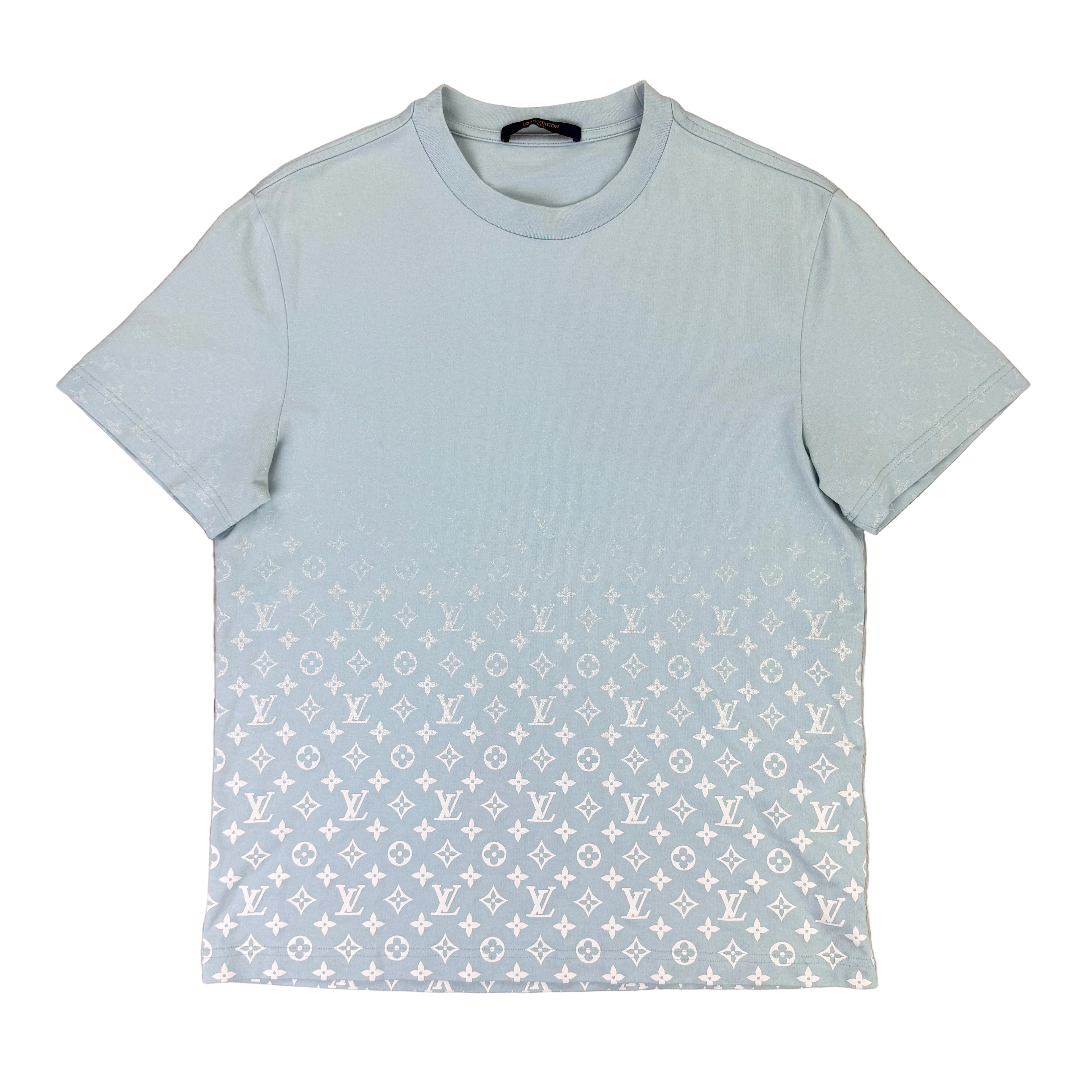 Louis Vuitton Men’s Baby Blue Gradient T-shirt - Large