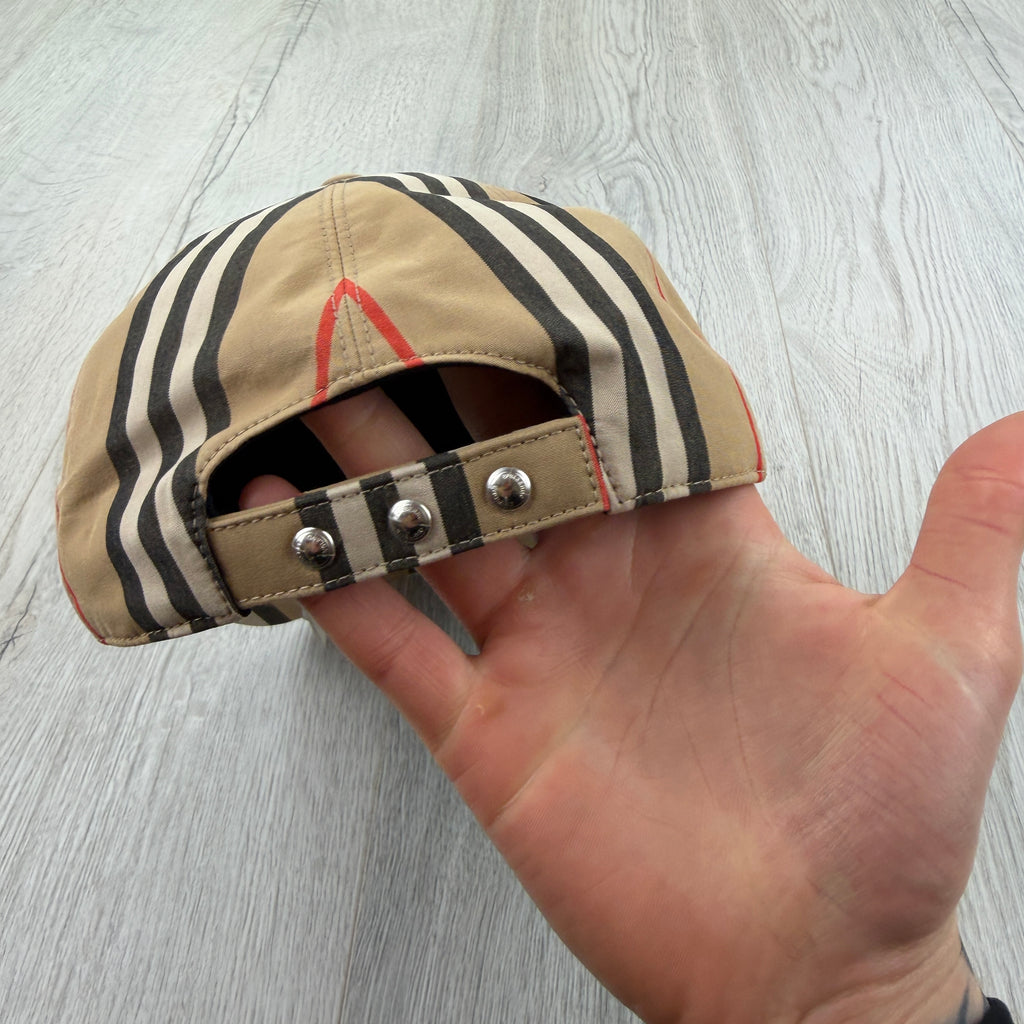 Burberry Men’s Beige BT Logo Baseball Cap - Large