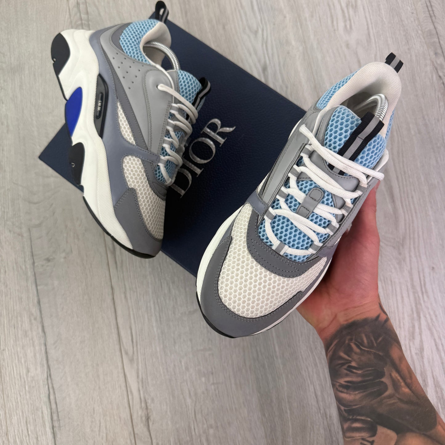 Dior B22 Men’s Baby Blue Runners - 42 (Fit Uk 7/7.5)