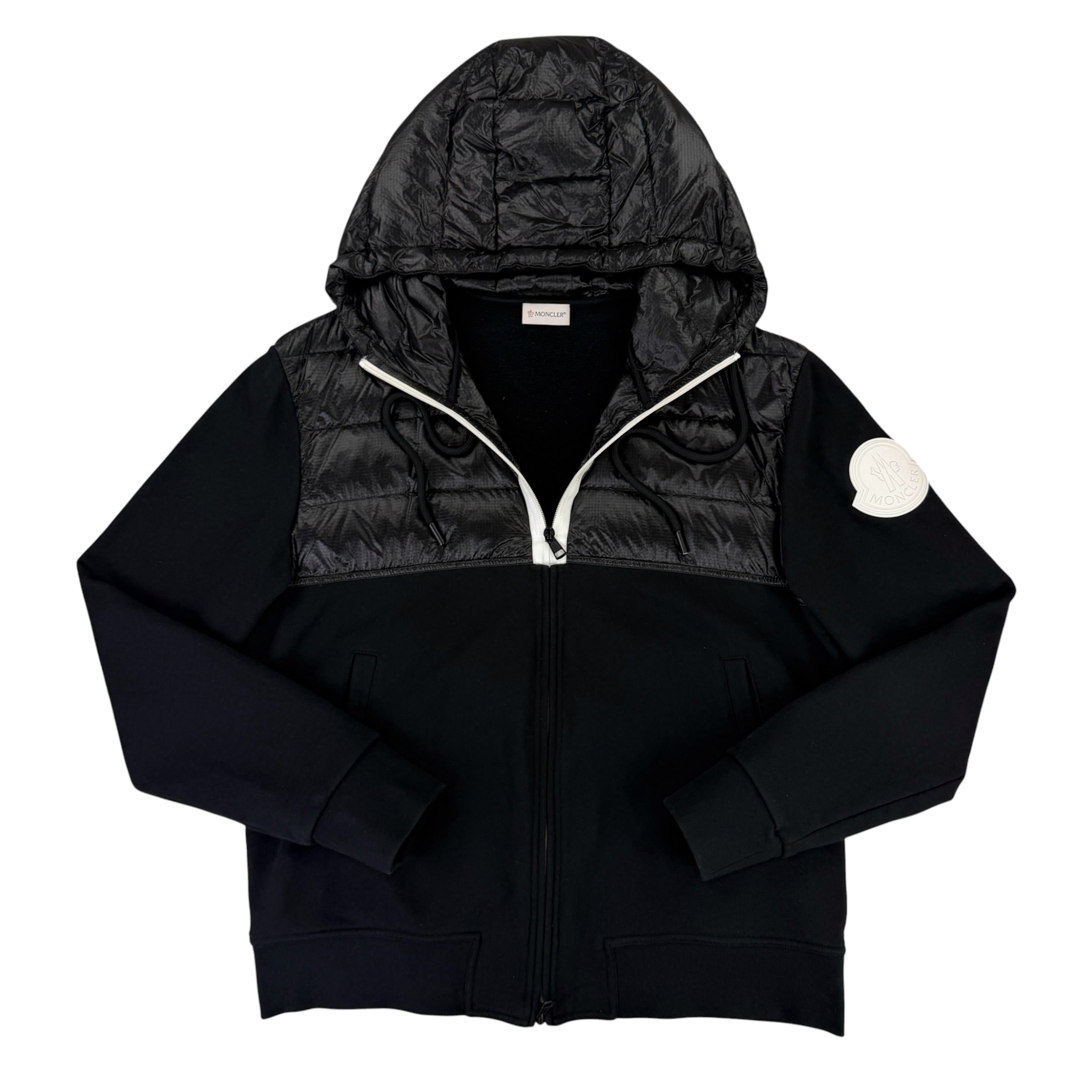 Moncler Men’s Black Hoodie / Maglia Cardigan - XL Slim