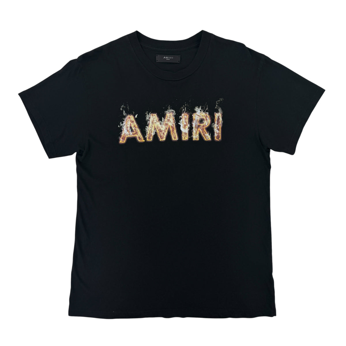 Amiri Men’s Black T-shirt Logo - Small