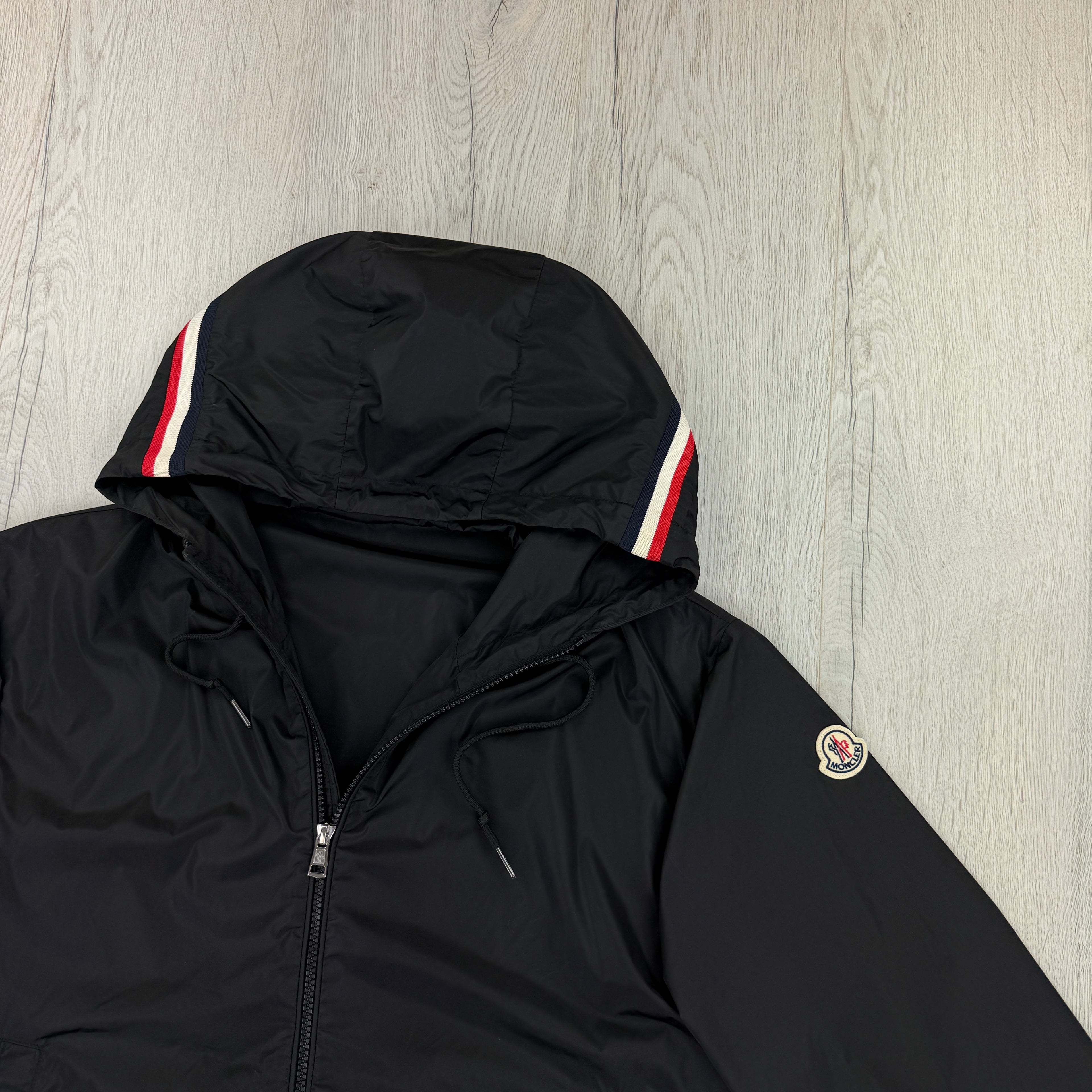 Moncler Men’s Grimpeurs Zip-up Black Windbreaker Jacket - Size 5