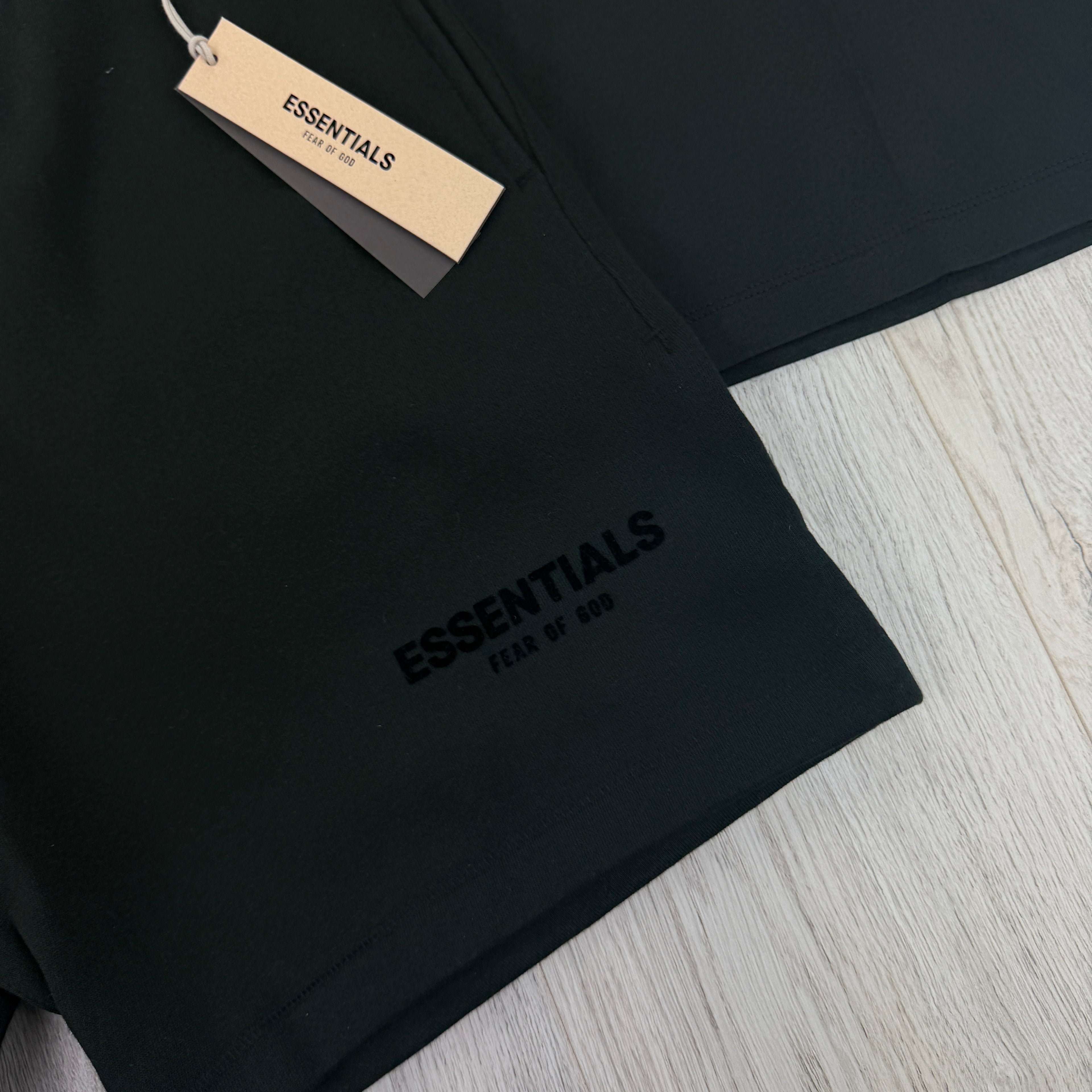 Essentials Men’s Black T-shirt & Short Set