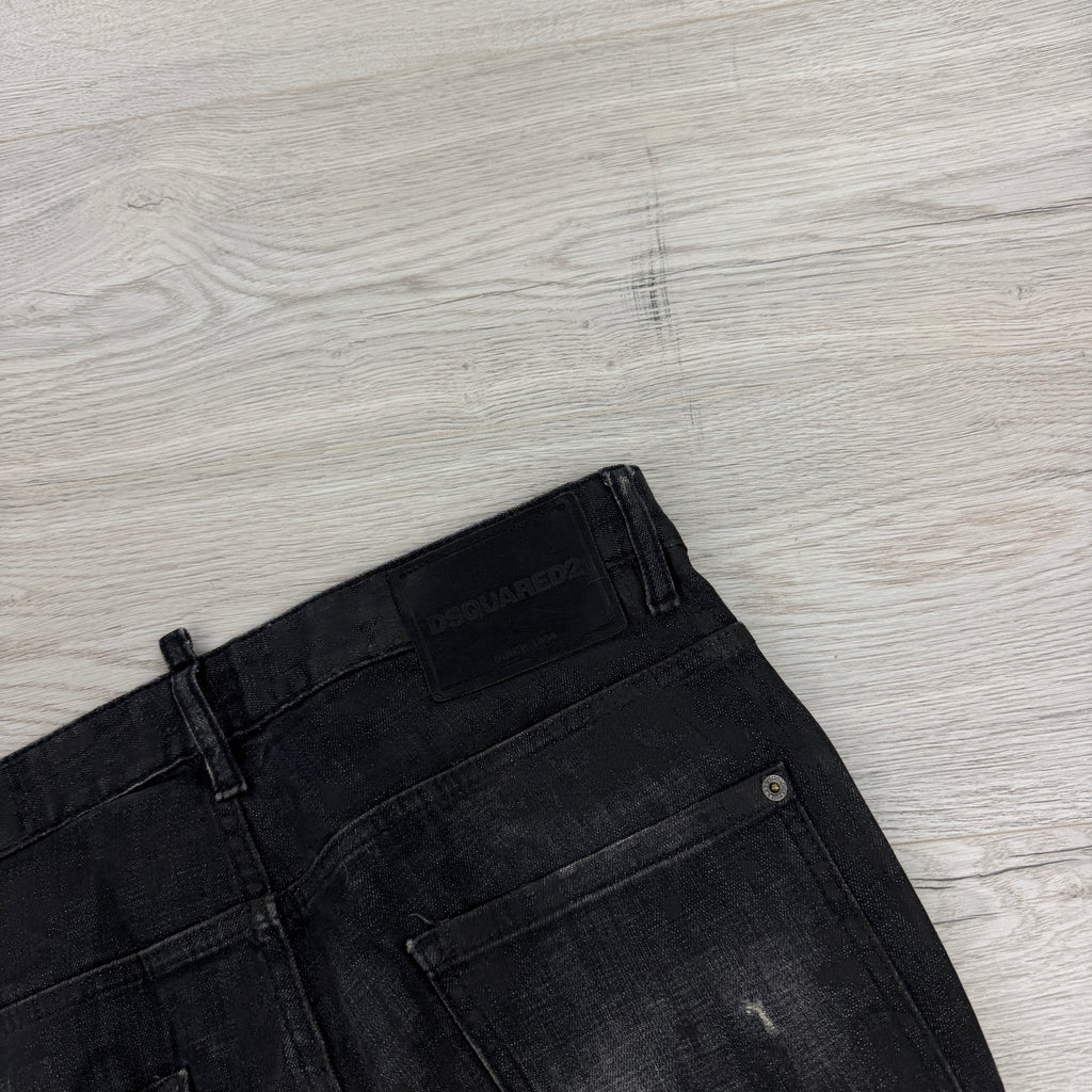 Dsquared2 Men’s Black Distressed Jeans - 48 (Uk 32)