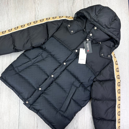 Gucci Men’s GG Jacquard Nylon Padded Down Jacket - Size 50