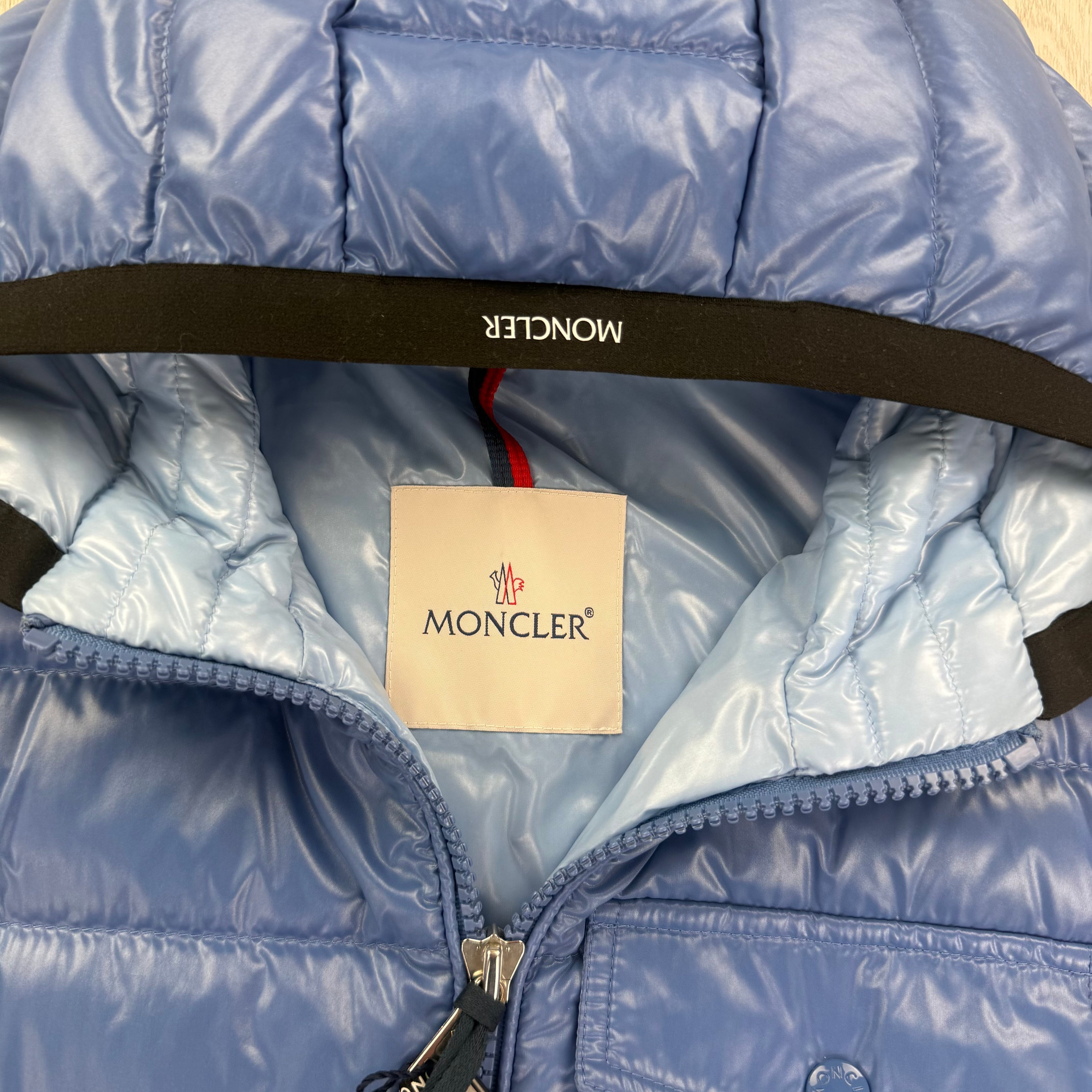Moncler Morellet Men’s Ragot Baby Blue Hooded Gilet - Size 2